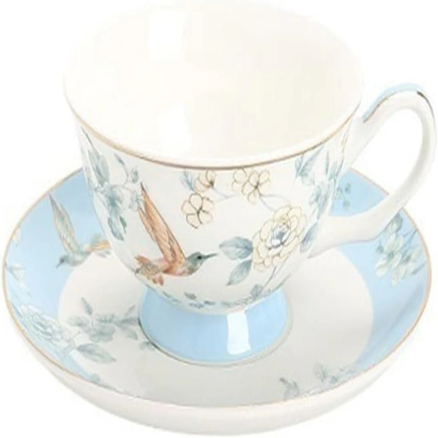 Elegant, High-Grade, and Stylish European Ceramic Tea Cups Set - Ideal Gift for English Afternoon Tea Enthusiasts - Exquisite, D