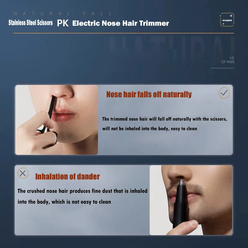 Триммер для бровей и носа, 3 предмета