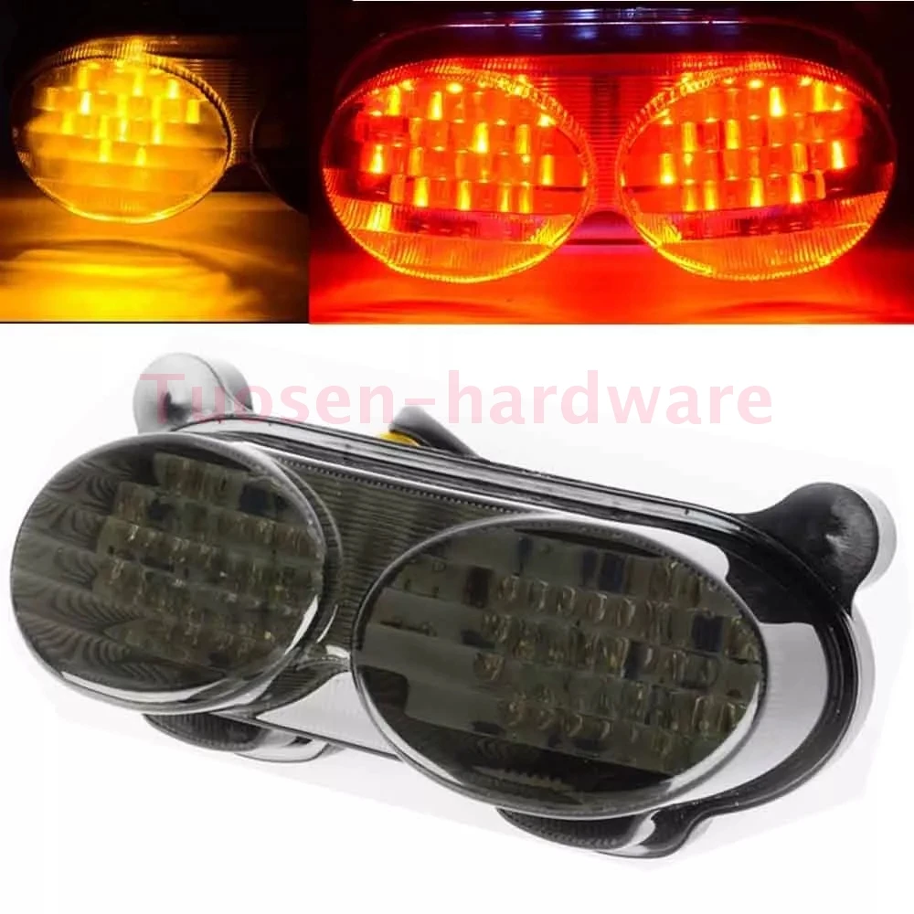 Smoke LED Tail Brake Turn Signal Light for Kawasaki ZR7S ZX6R ZX9R ZZR600