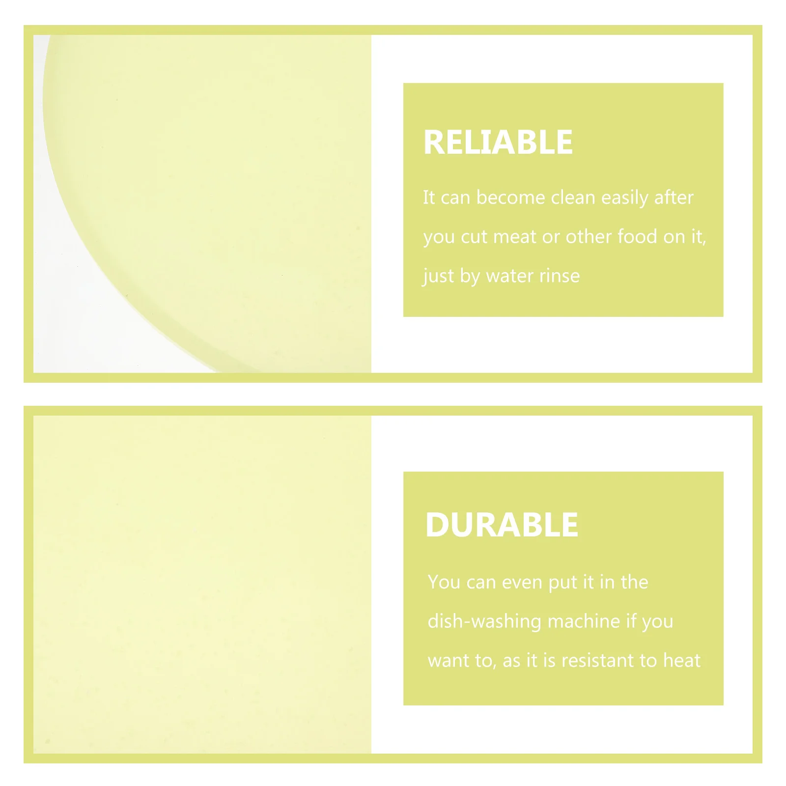 

Plastic Cutting Board Round Kitchen Tool Chopping Board No Smell Easy Clean Heat Resistant Portable Lightweight Outdoor Bbq
