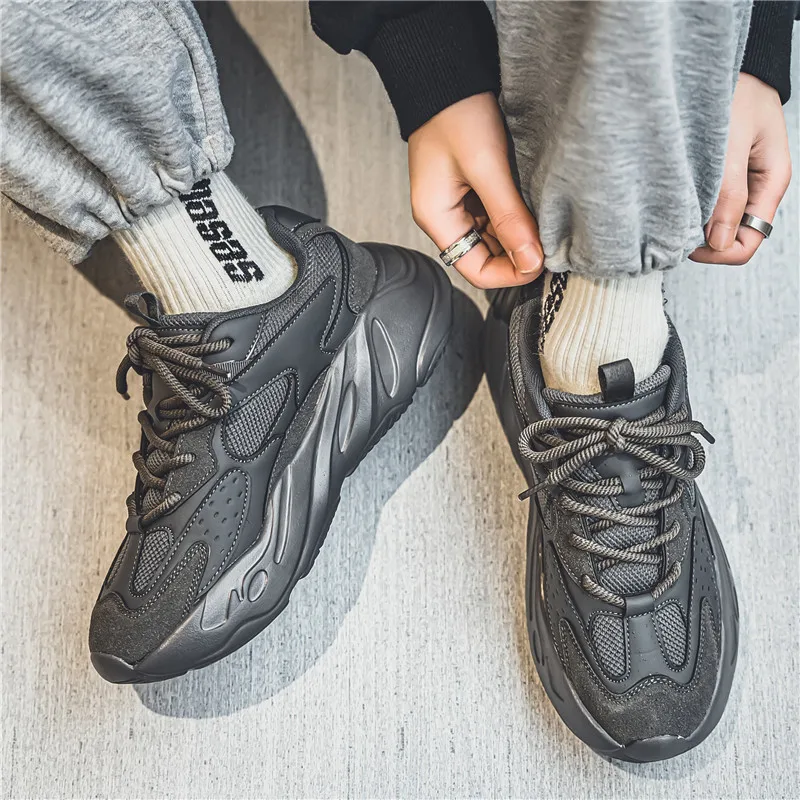 

Thick-soled dad shoes men's breathable height-increasing casual sports shoes students' versatile running shoes trendy