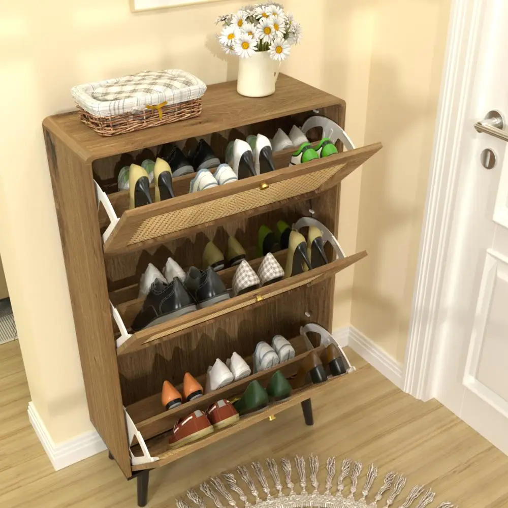 Organizador de armazenamento de sapatos que economiza espaço - Fácil acesso e design elegante - Ideal para organização de casa e armário