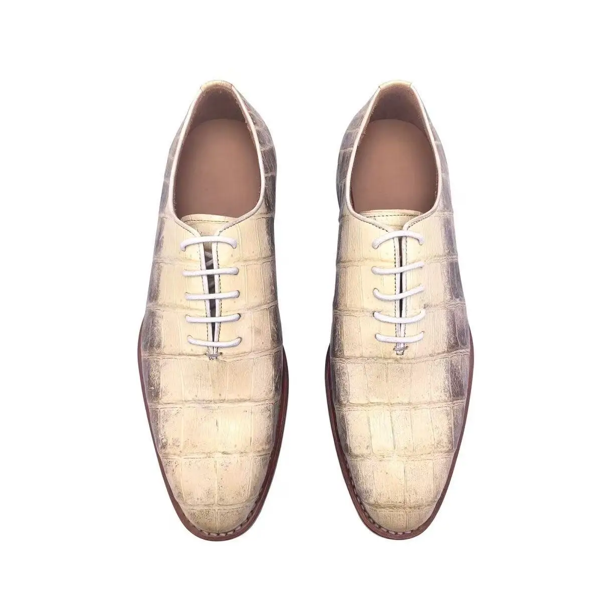 

Новые мужские туфли Yinshang: модные деловые туфли из кожи крокодила для отдыха и работы