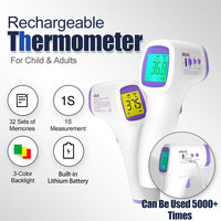 AiQUE Rechargeable Infrared Thermometer Forehead Digital Non-Contact medical Termometro Body Fever Baby/Adult Temperature