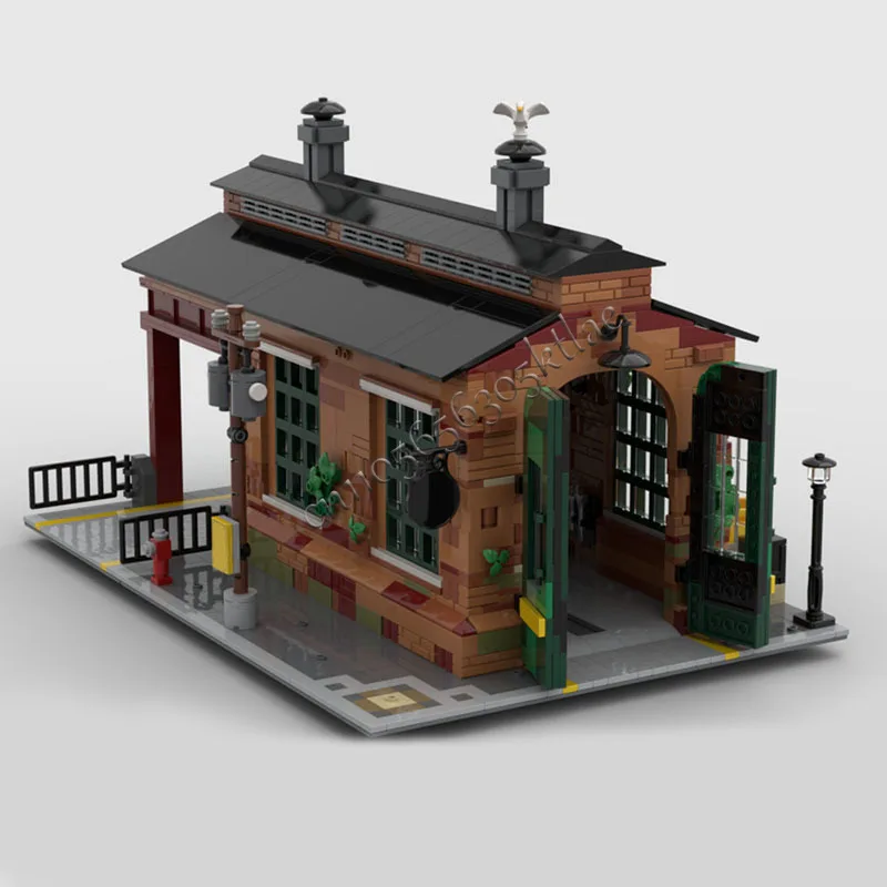 1759 PCS MOC Creative City Street View Modular Old Goods Shed Corner Model Architecture Building Block Assembly Brick Toy Gifts