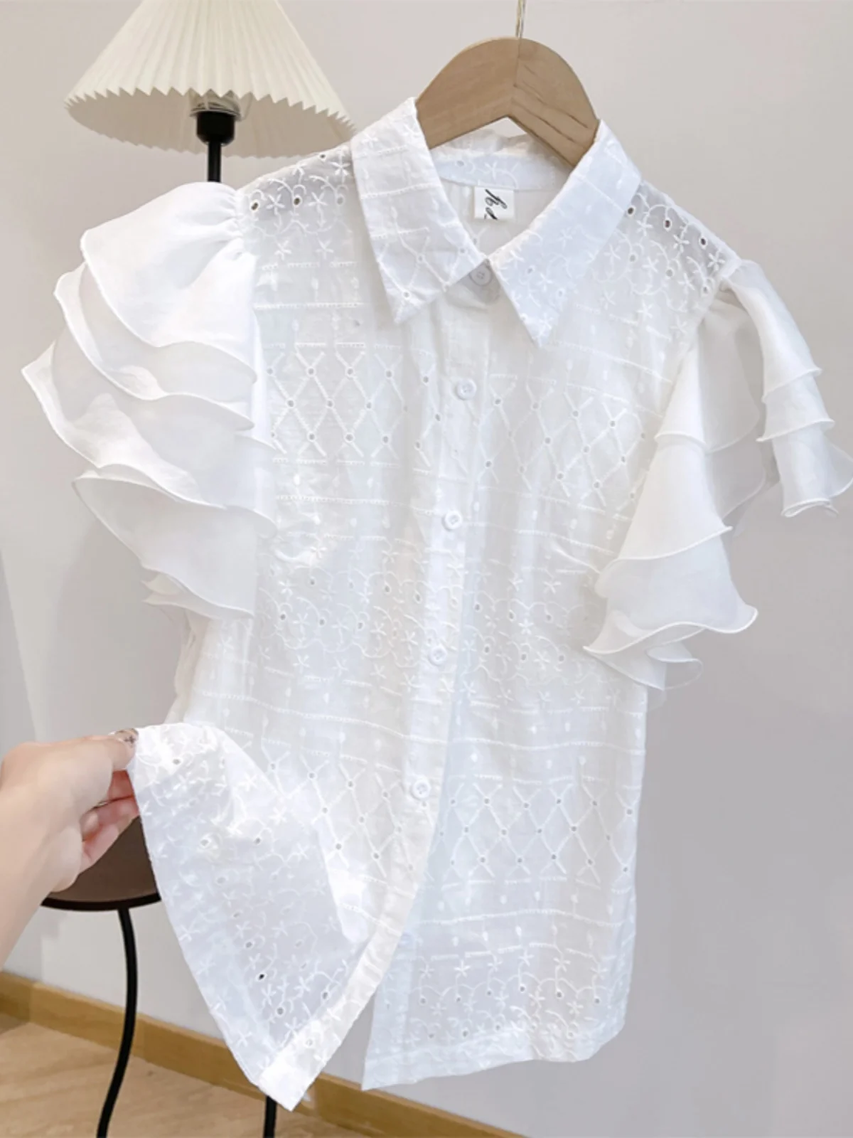 

Женский элитный топ в стиле ретро Court Sle Bla irt в европейском стиле, юбка Ele Gored, дизайн ort Sve Collar