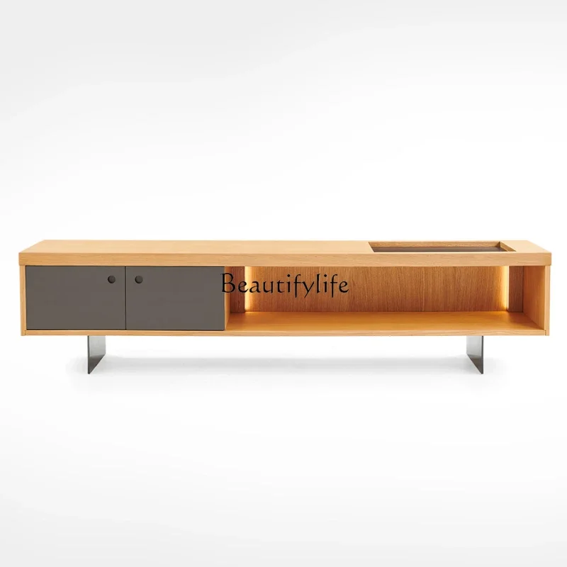 

ls 18 Coffee table TV cabinet, living room, advanced sense, modern simple suspension household integrated wall TV cabinet