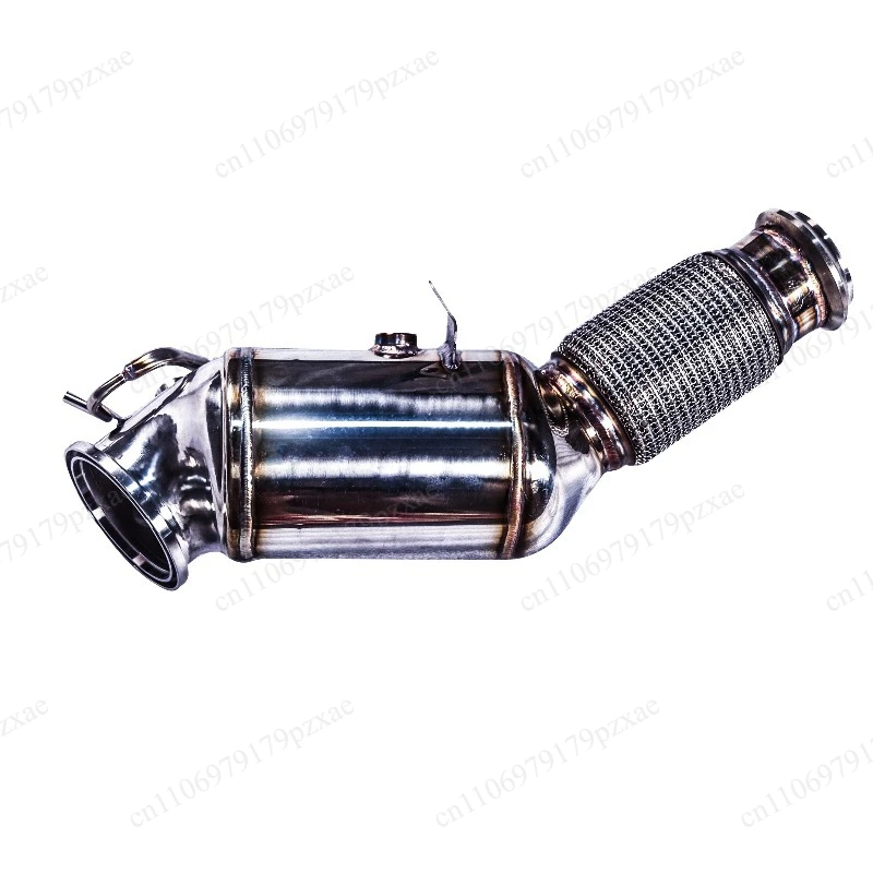 Custom 304 Stainless Steel High Performance Exhaust Muffler with Cat Downpipe, Fit 23-24 G22 G23 G26 G28