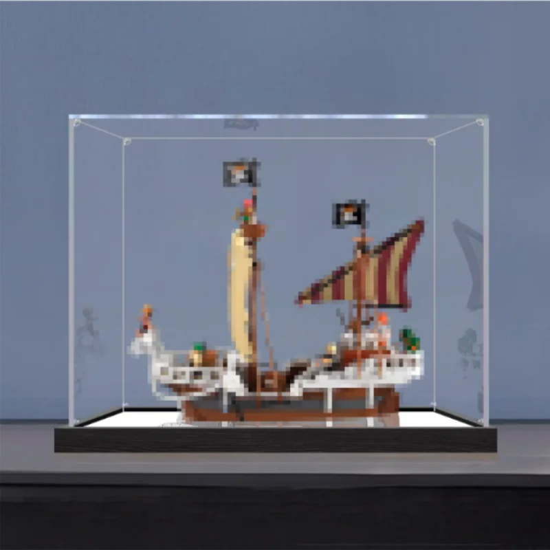 Suitable for lego 75639 Printing Ship Model. Acrylic display box 45×25×40 cm. Transparent dust cover. Christmas gift.