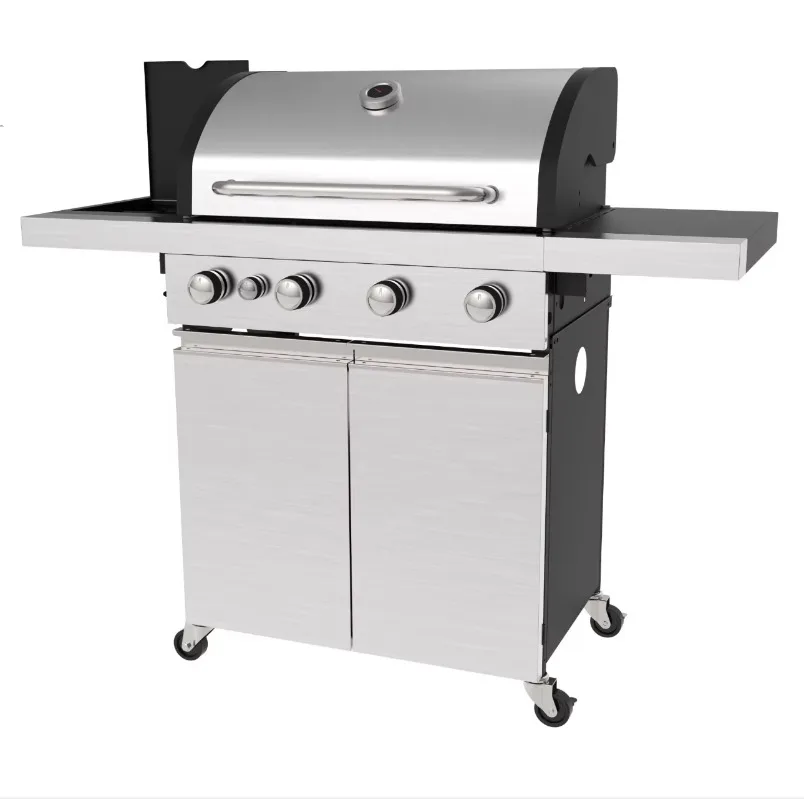 Airo Modern Premium 4-Burner Gas BBQ Grill Factory Direct Stainless Steel Outdoor Barbecue
