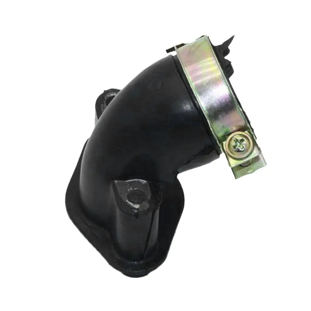 Intake Manifold Connector Rubber Carburetor Boot 90 Degree Air Pipe for QMB139 GY6 Sunl Scooter