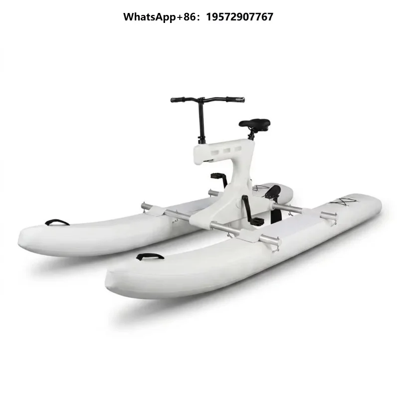 Wholesale Factory Price Inflatable Water Bike Single Person Water Pedal Boat Durable Floating Water Bicycle for Tourism Resort