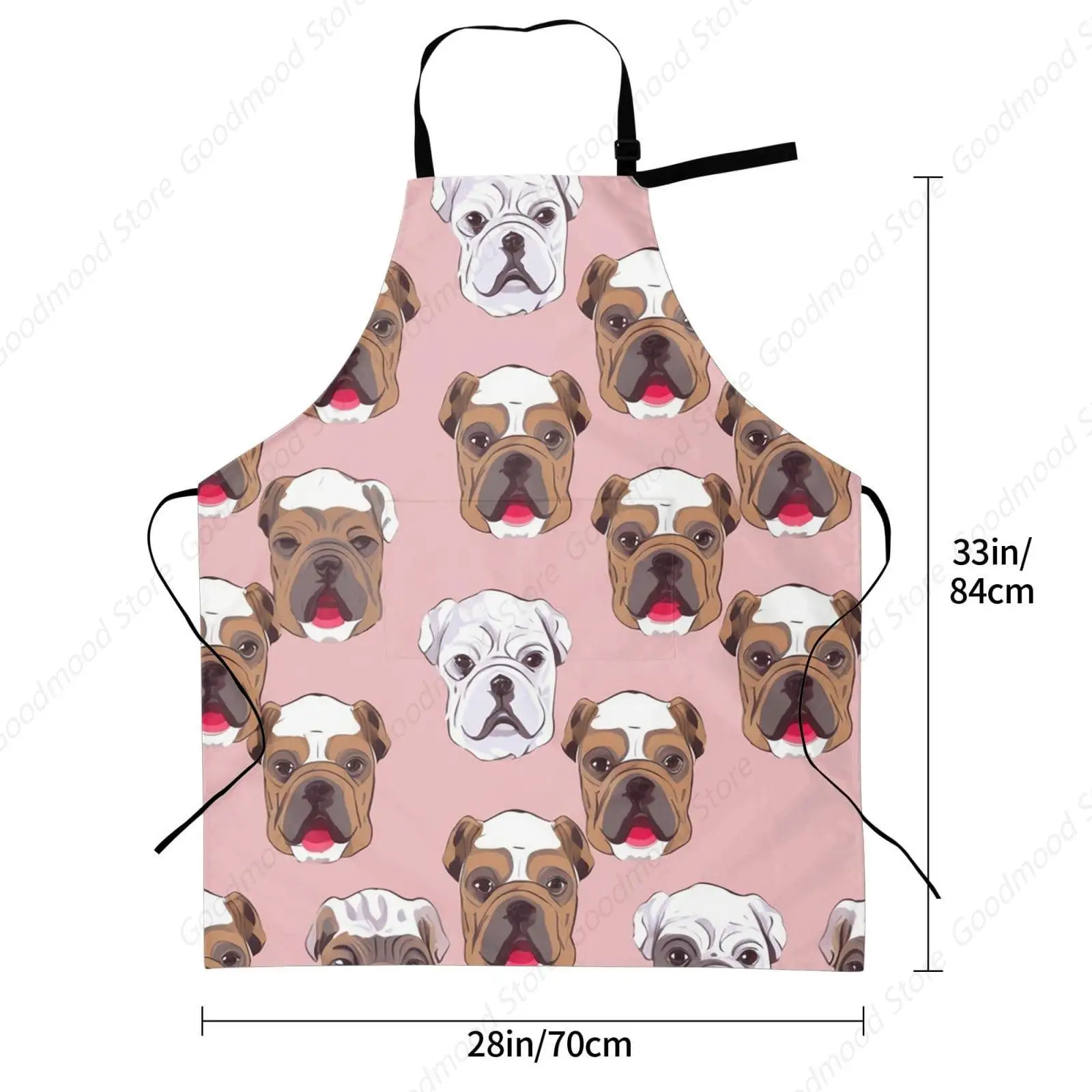 Colorful Ice Cream Seamless Pattern Apron Adjustable Neck Aprons For Men Women With Pockets Waterproof Aprons For Kitchen Home