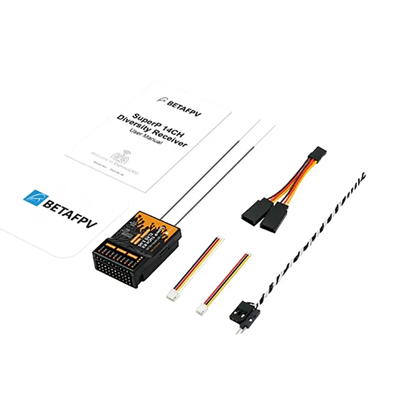 BETAFPV SuperP 14CH Diversity Receiver ELRS 2.4GHz /915MHz/868MHz Built-in a TCXO For Multirotors Fixed-wing aircraft Cars Boats