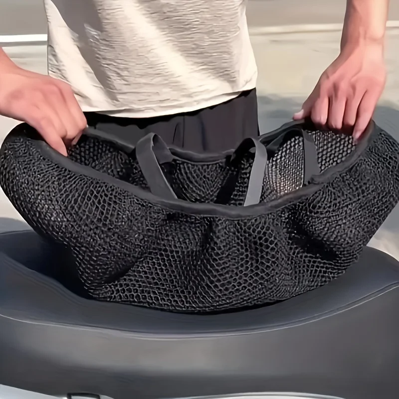 Multi-size Scooter Motorcycle Seat Cover Thick Breathable Mesh Sun Cushion All Season Universal Electric Vehicle Seat Protector