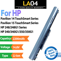 LA04 High Quality Cells 2200mAh 14.8V Laptop Battery For HP 248 340 350 Pavilion 14 Pavilion 15 TouchSmart 15-B003TX 15-B119TX