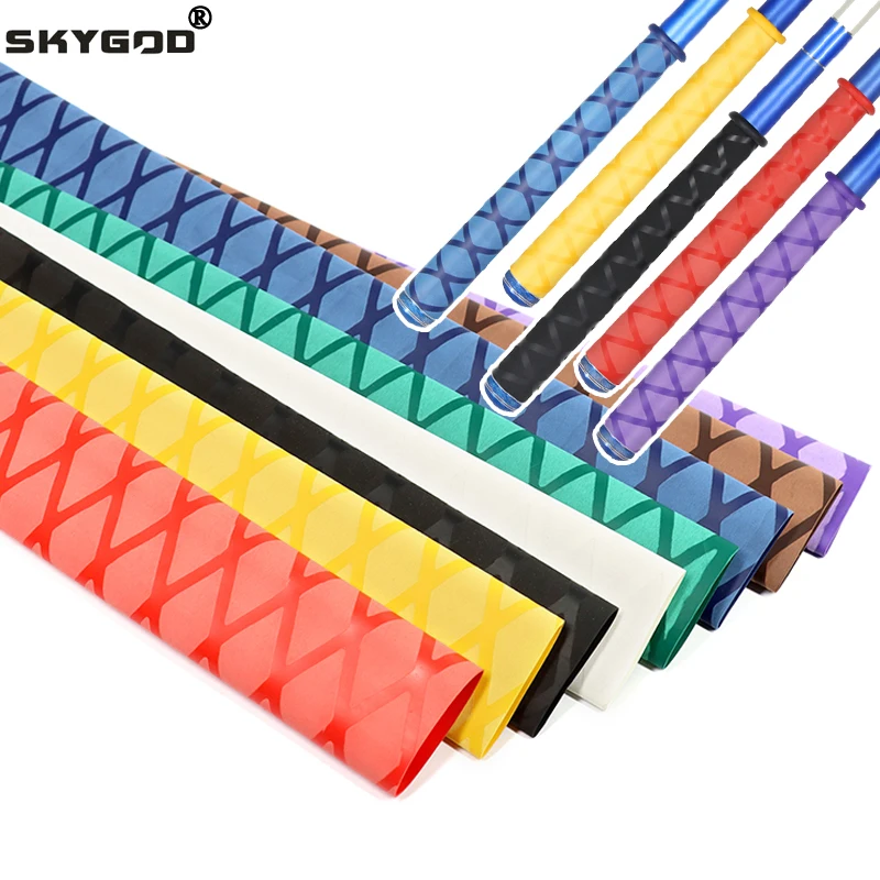 1m/piece Anti-slip Heat Shrink Tube Diameter 15/18/20/22/25/28/30/35/40/50mm  for Fishing Rod/racquet/bicycle Handles/Tripod DIY