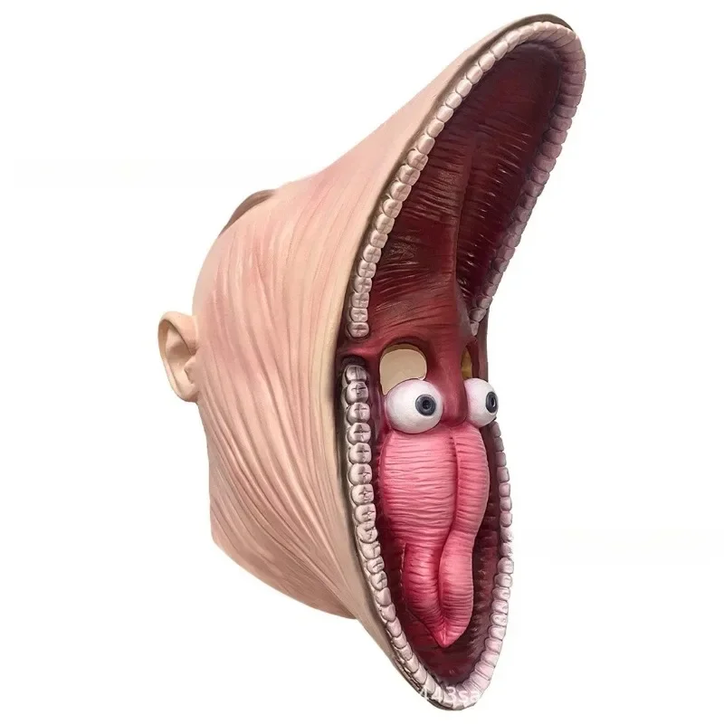 Maschere divertenti Adam e Barbara Maschera a testa intera Accessori cosplay Casco monster in lattice per uomo Donna Puntelli per feste di Halloween