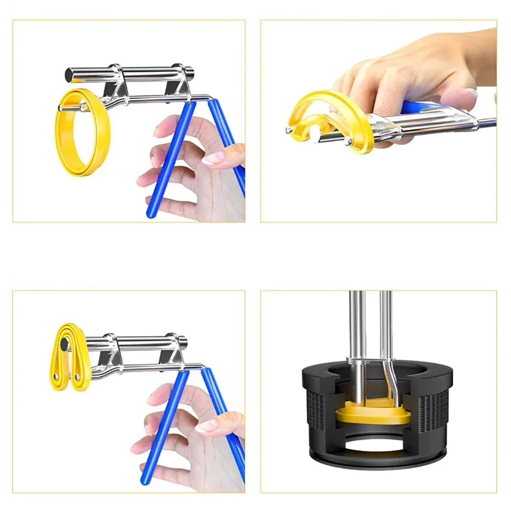 3Pcs Hydraulic Cylinder Oil Seal Installation Tool Thickened Stainless Steel Oil Seal Gasket Pliers Handheld Disassembly Tools