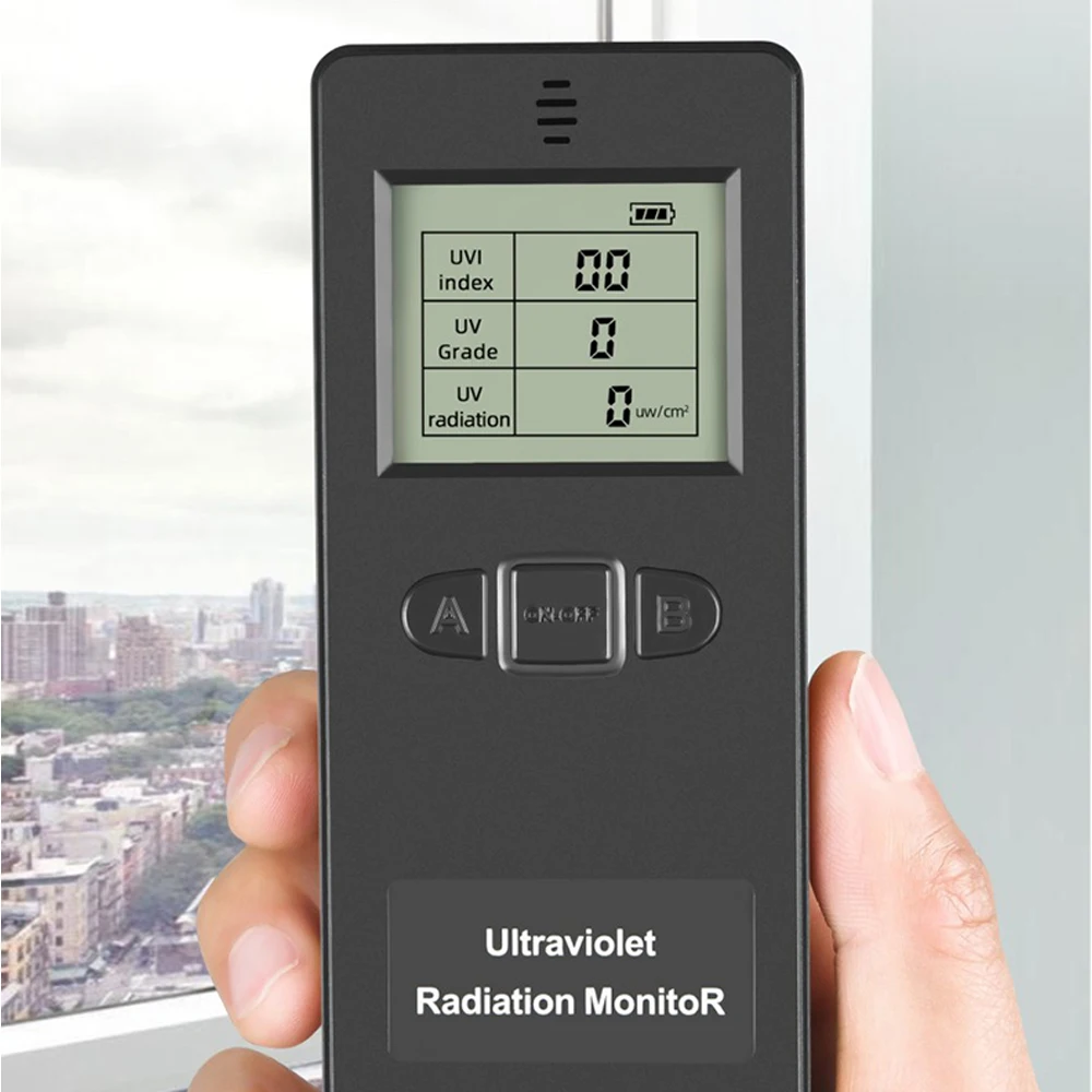 Tragbarer digitaler UV-Strahlungsdetektor, ultraviolettes UVI-Messgerät, Radiometer-Tester, Prüfung von Schutzausrüstung