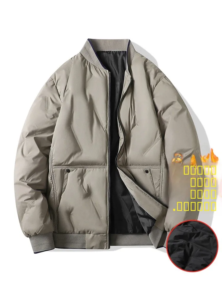 

Новая мужская повседневная куртка оверсайз из хлопка, осенне-зимняя, модная, с воротником-бомбером, Cleanfit, тонкая, стандартного кроя