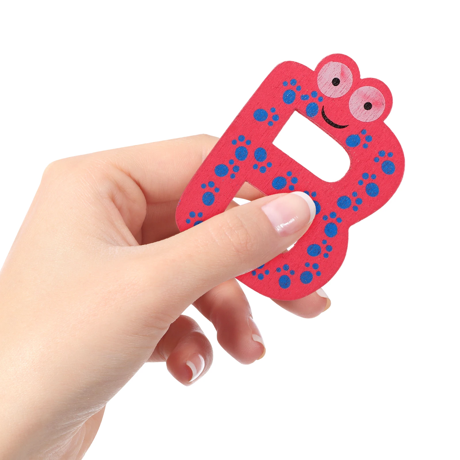 Lettres magnétiques de l'alphabet en bois, 26 pièces, aimants colorés de dessin animé A-Z pour réfrigérateur, tableau blanc, lettres décoratives d'apprentissage précoce