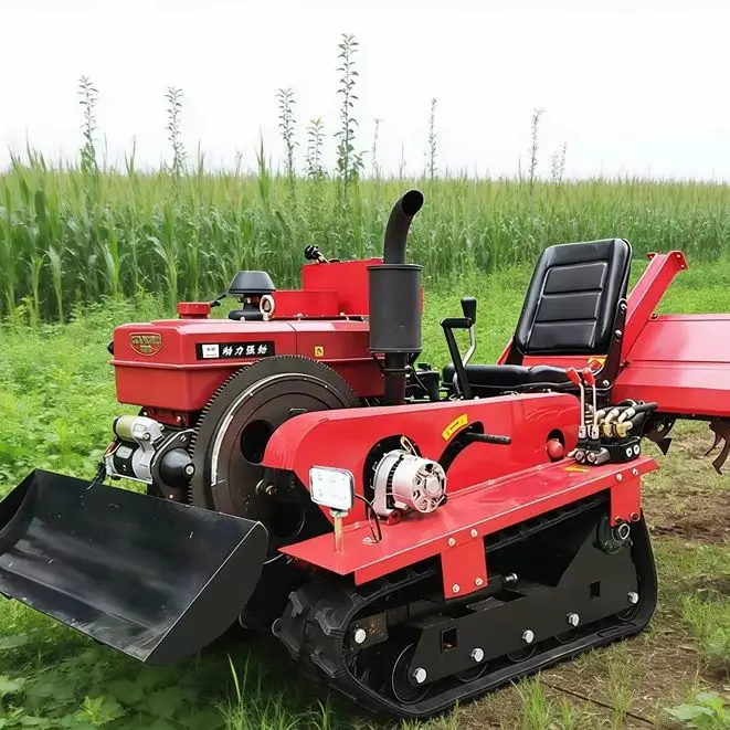 

Customized Multifunctional Small Agricultural Crawler Rotary Tiller Unit, Micro Tiller & Plowing Machine for Crawler Tractor
