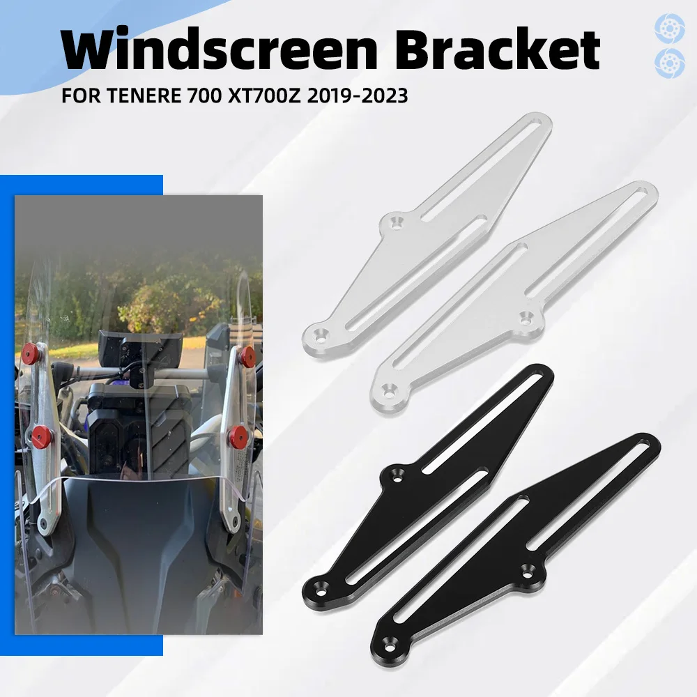 

For Yamaha Tenere 700 XT700Z 2019 2020 2021 2022 2023 Windscreen Adjusters Airflow Adjustable Windscreen Wind Bracket Tenere700