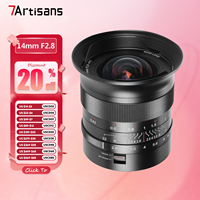 7artisans 14mm F2.8 Full Frame Ultra-wide Angle Prime Lens for Camera Photography with Sony E Canon RF Nikon Z L Mount