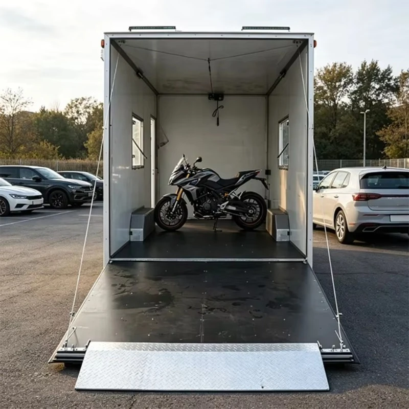Galvanized Utility Cargo Trailer Enclosed Car Transporter Motorcycle Atv Trailers