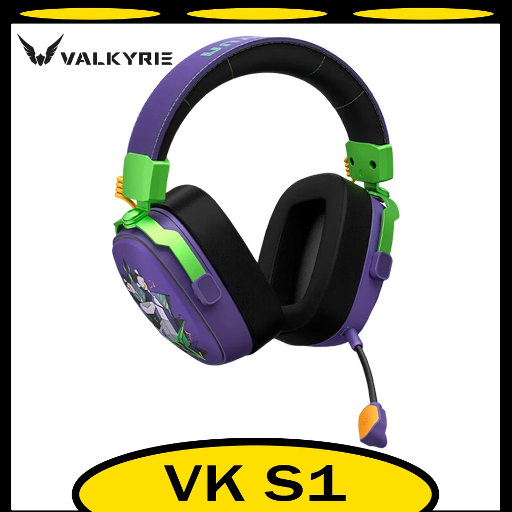 VALKYRIE VK S1 سماعات الألعاب 3-وضع سماعة لاسلكية تعمل بالبلوتوث HiFi 50 مللي متر كبيرة ديناميكية منخفضة الكمون Esports رقاقة سماعات مخصصة #1