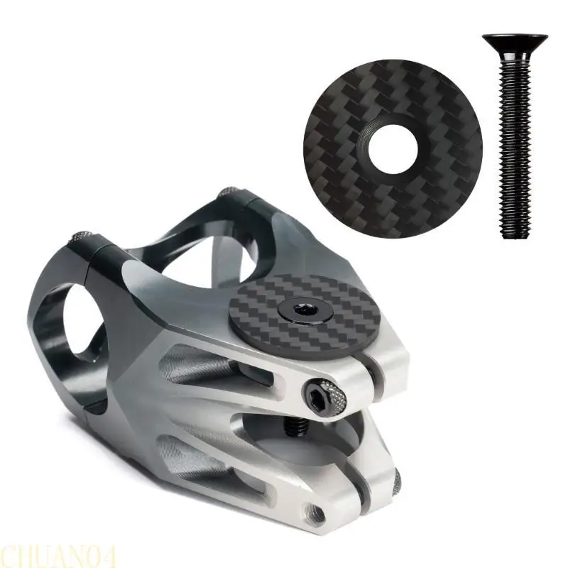 

A1A2 Carbon Fibers Headset Caps with Black Titaniums Screws for Enhancing Cycling for Enhancing Cycling Performances