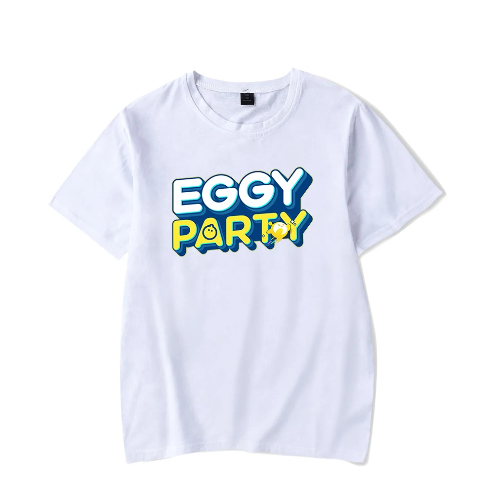 Eggy Party T-Shirt Met Korte Mouwen En Korte Mouwen Heren Tshirt Harajuku Streetwear Nieuw Spel Grappige Kleding