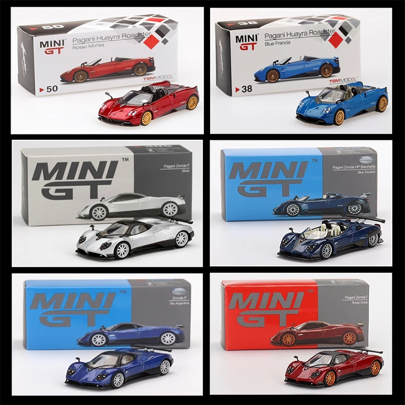 Mini alloy car model 1:64 children's toy GT 1:64 Pagani Zonda/Zonta/McLaren P1 series toy car holiday gift collection