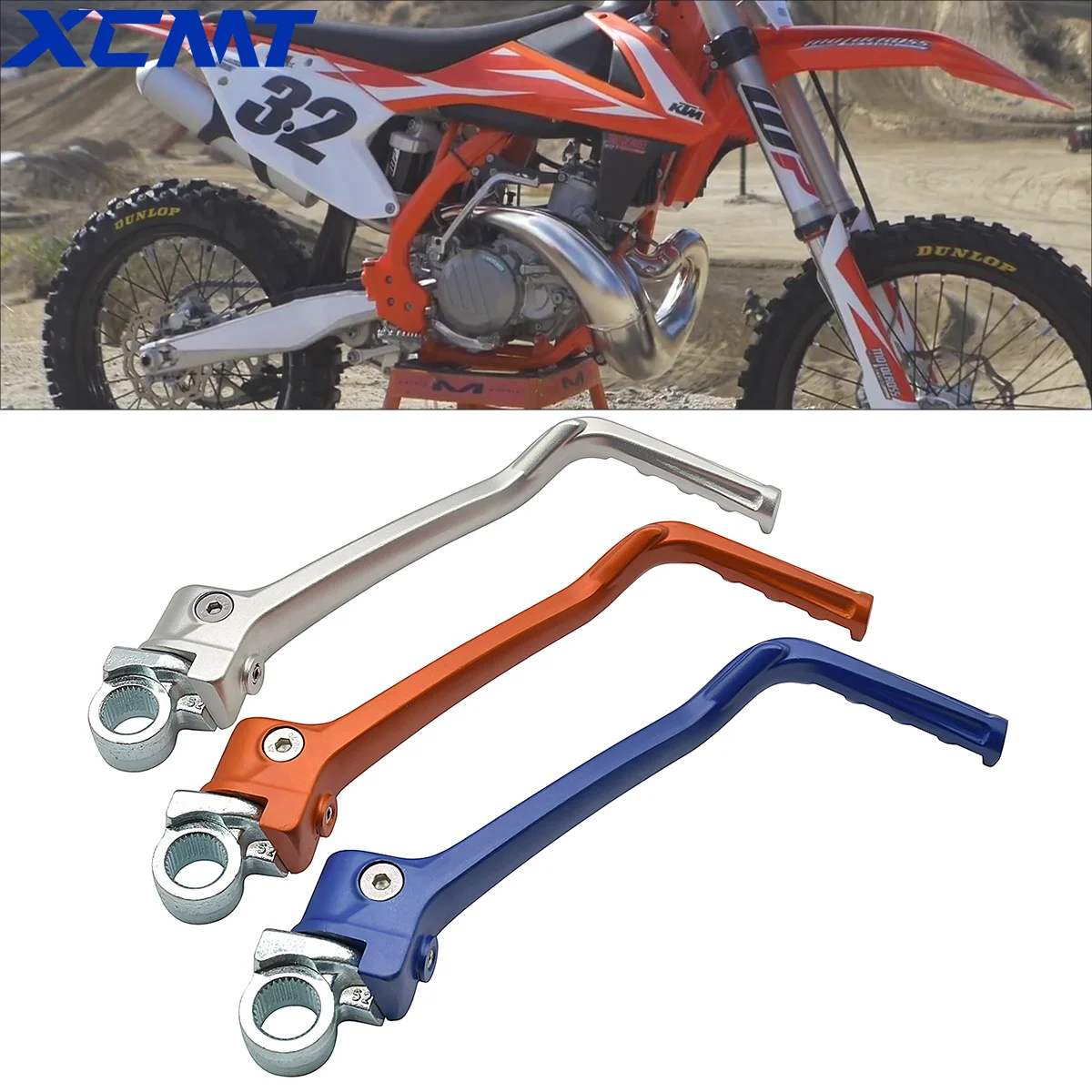 

Motocross 7075 Aluminum Forged kick starter Start Lever For KTM SX125 SX150 XC150 XCW200 2012 2013 2014 2015 2016 Dirt Pit Bike