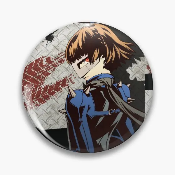 P5 Makoto Niijima Queen All Out Attack  Soft Button Pin Fashion Collar Jewelry Hat Lover Cute Cartoon Clothes Women Metal