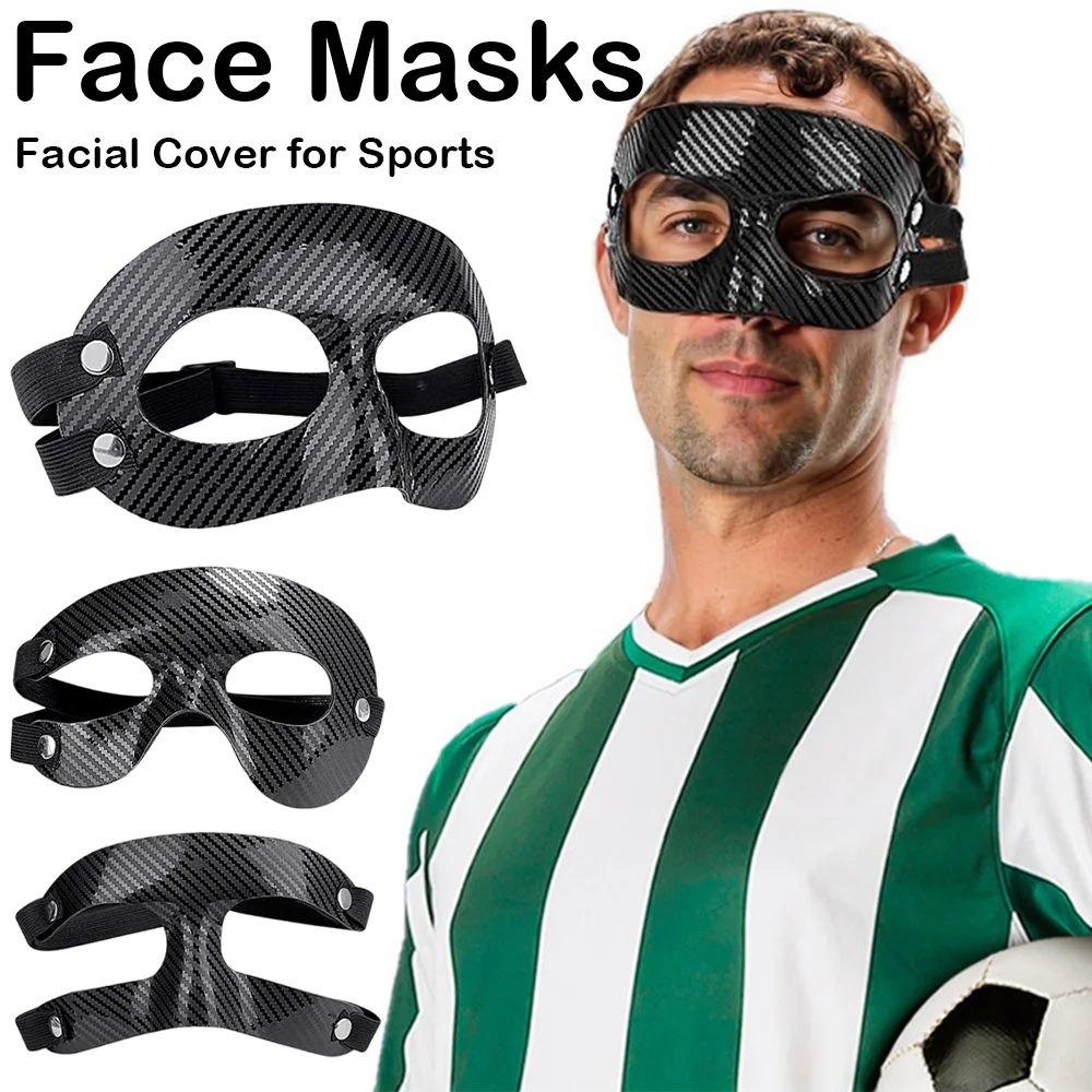 

1Pc Soccer Face Saver Sports Face Mask Football Face Protector Fitness Athletes Basketball Nose Protection Wrestling Kids Men