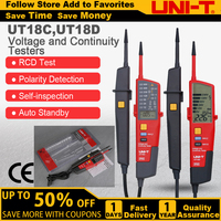 UNI-T UT18C UT18D 0~690V AC DC Voltage Testers LCD Display Auto Range IP65 Waterproof Meter No Power Test Function