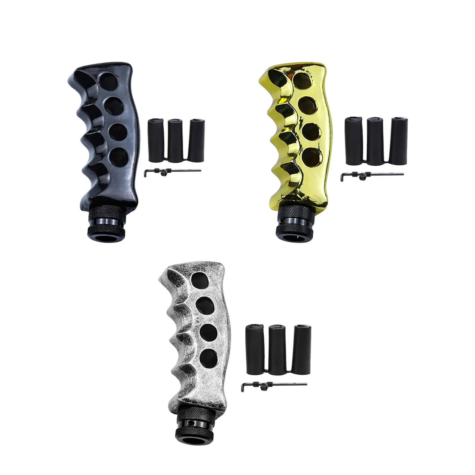 Car Gear Shifter Knob 3 Adapters 8mm 10mm 12mm Automotive Accessories Creative for Manual Automatic Transmissions Replace