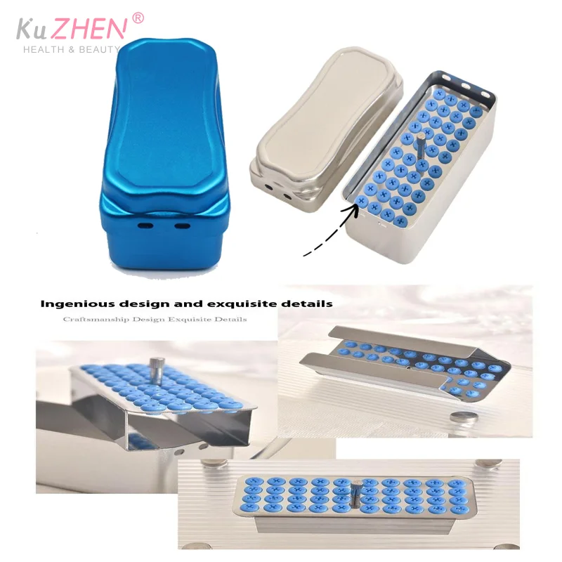

1pcs Dental Instrument Burs Holder Bur Low High Speed Bur Holder Box Case Dentist Material Aluminum Tool 40 Holes Cleaning Stand