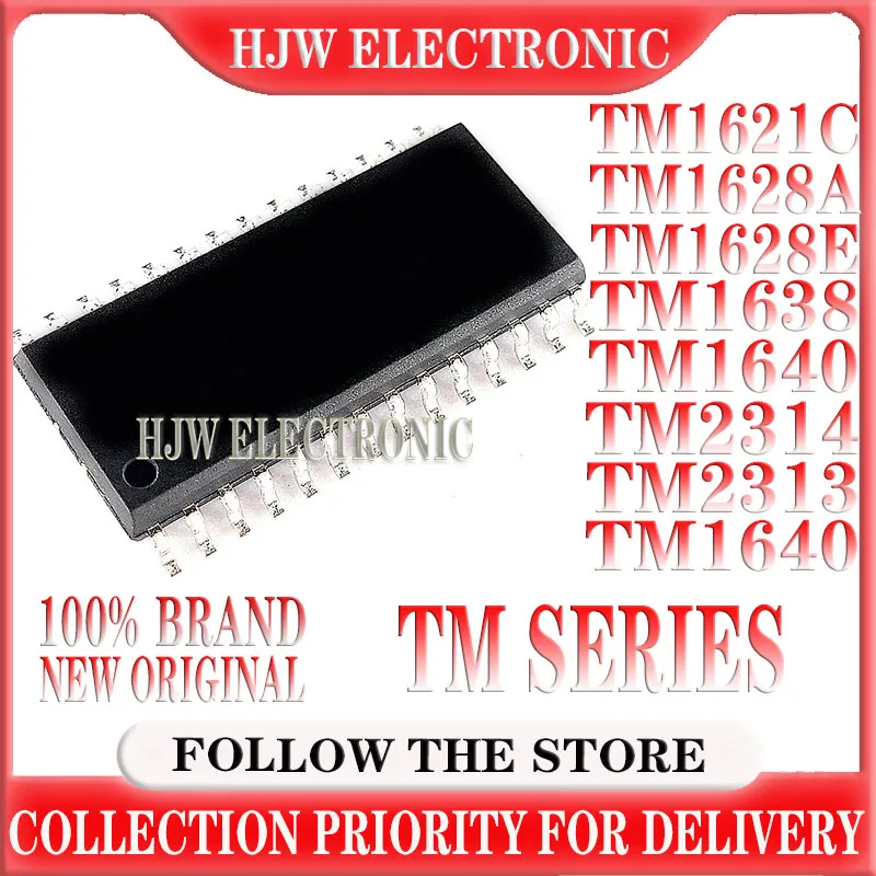 10Pcs 100% New TM1621C TM1628A TM1628E TM1638 TM1640 TM1640 SSOP28 TM2313 TM2314 SOP-28 LED driver IC Chip In Stock Wholesale