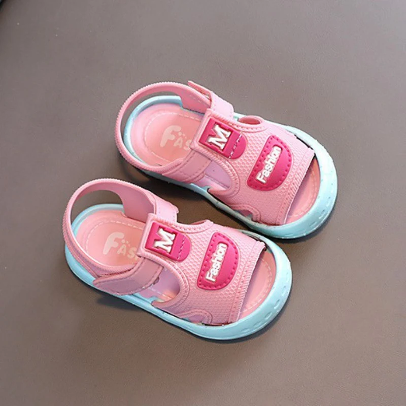 Summer Baby Sandals Newborn Boys Girls Toddler Soft Sole Non-slip Princess Shoes Kids Fashion Casual Beach Sandals