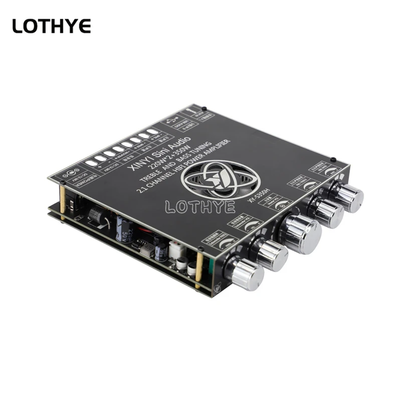 Bluetooth 5.1 220W*2+350W 2.1 Channel TPA3251D2 audio Power Sound Amplifier Board Module HIFI Treble Bass Subwoofer AMP S350H