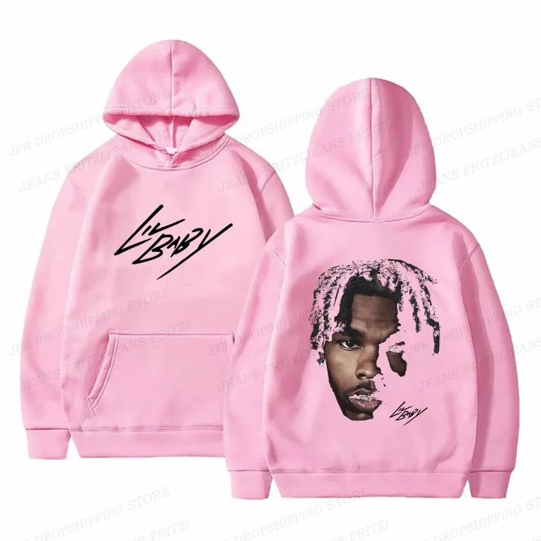 Hip Hop Rapper Lil Baby Hoodies Men Women Fashion Oversized Hoodie Kids Coats Women Sweats Womens Clothing Music Album Tracksuit