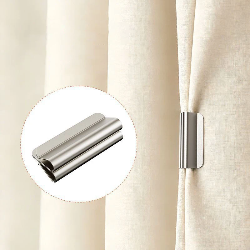 1-8Pairs Strong Magnetic Curtain Clips for Prevent Light Leaking Keep Curtain Closed for Home Bedroom Office Curtain Draperies