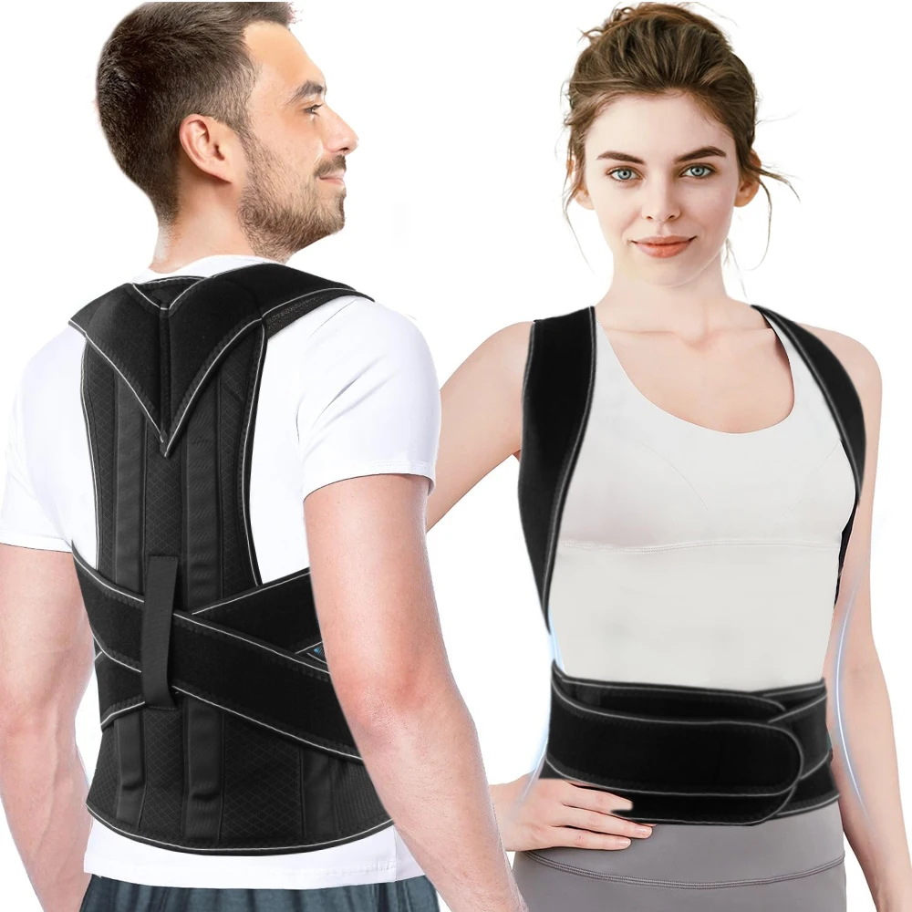 1PCS Back Brace Posture Corrector for Women and Men - Adjustable and Breathable Posture Back Brace - Improve Back Posture