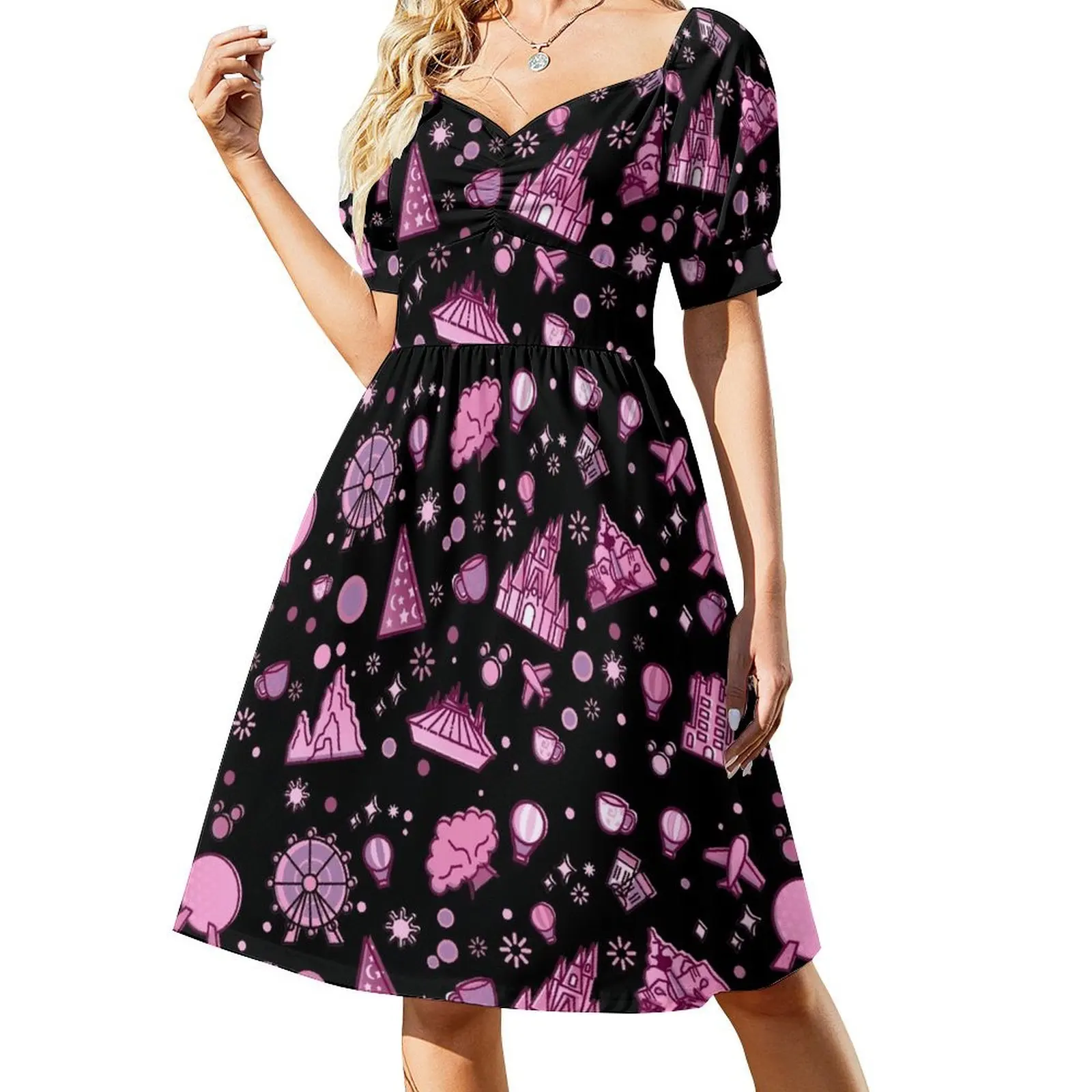 

Happiest Place on Earth - Halloween Short Sleeved Dress Casual dresses african dresses for woman Dress