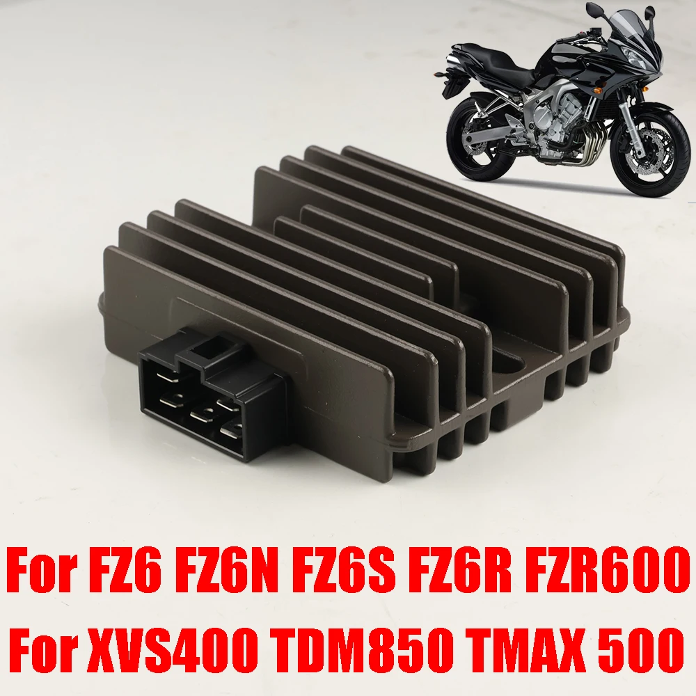 For Yamaha FZ6 FZ6N FZ6S FZ6R FZR600 V-STAR XVS400 DS400 TDM850 XP500 T-MAX 500 TMAX Motorcycle Voltage Regulator Rectifier