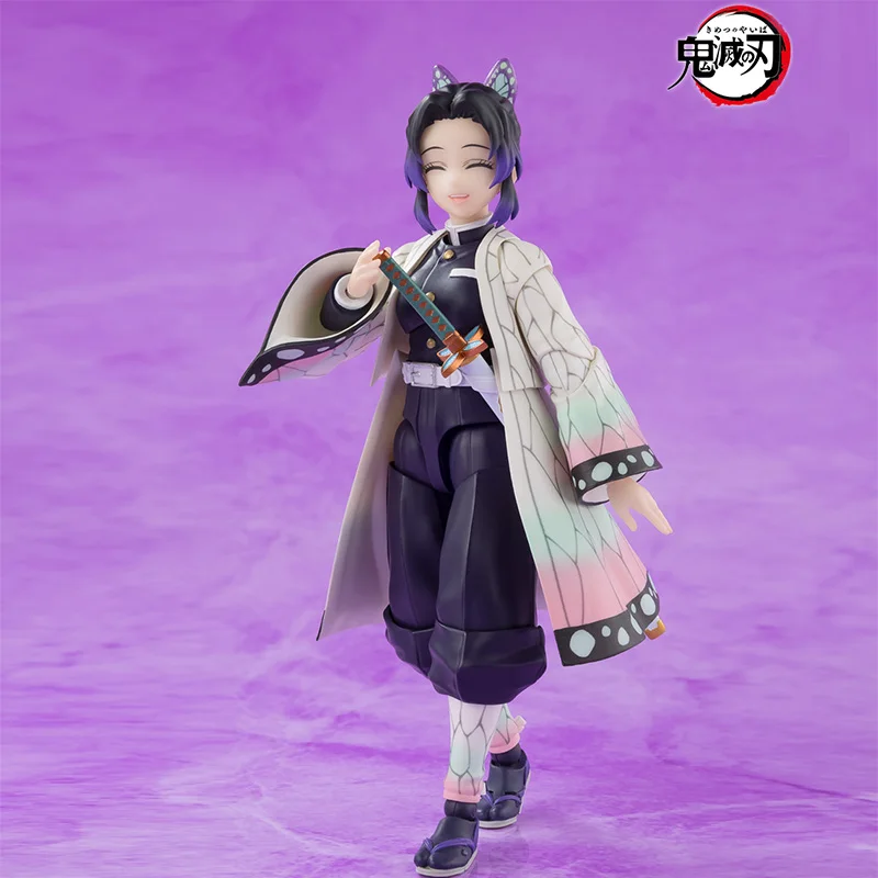 Bandai original S.H.Figuarts SHF Shinobu Kocho Demon Slayer anime action figure model ornaments collection toy surprise gift