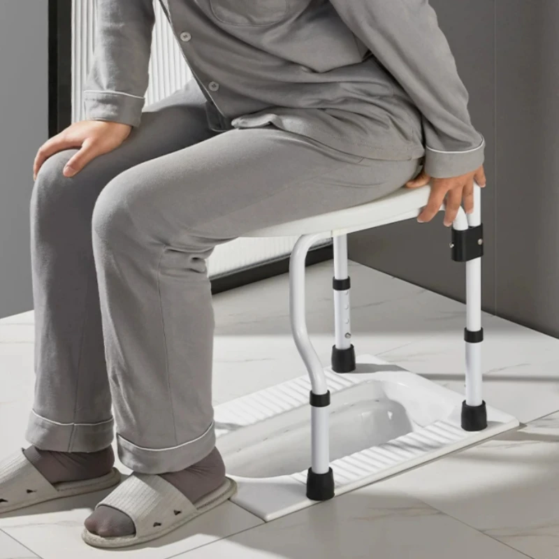 Commode Toilet Elderly Shower Chair Foldable Toilet Seat Anti Slip Patient Pregnant Women Bath Chair Stools Furniture for Home